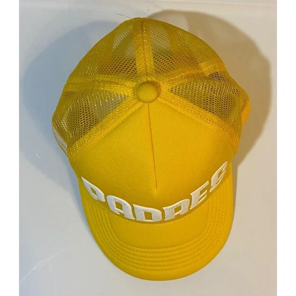 San Diego Padres Melon Wear Yellow Trucker Hat Sycuan Casino Snapback Cap - Picture 9 of 9